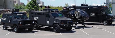 A Display of Well-Abled SWAT Vehicles