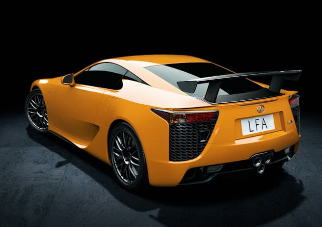 The rear of the Lexus LFA