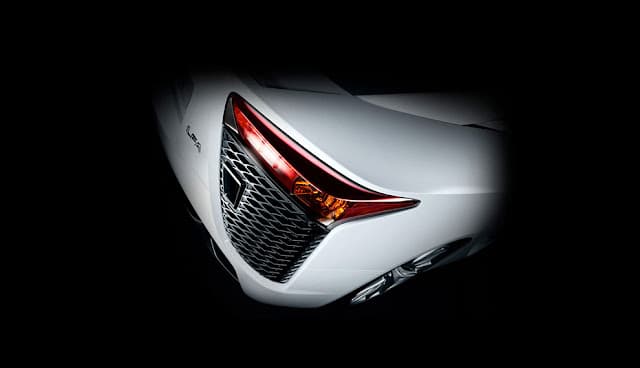 The rear tail light of the LFA