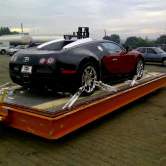 The Bugatti Veyron on delivery in Nigeria, Ikoyi Lagos
